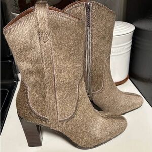 Donald J. Pliner Calf Hair Booties (7.5)